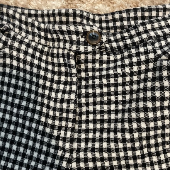 Anthropologie the essential crop flare check dress pants size 8 - Picture 6 of 9
